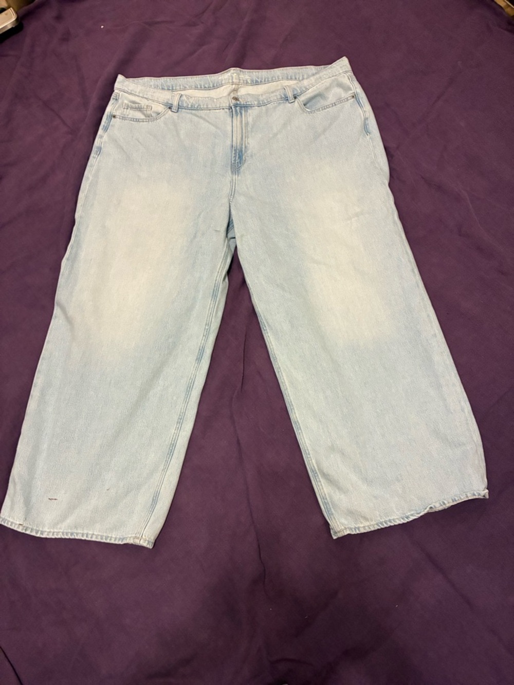 Old Navy Light Blue Wide-Leg Jeans